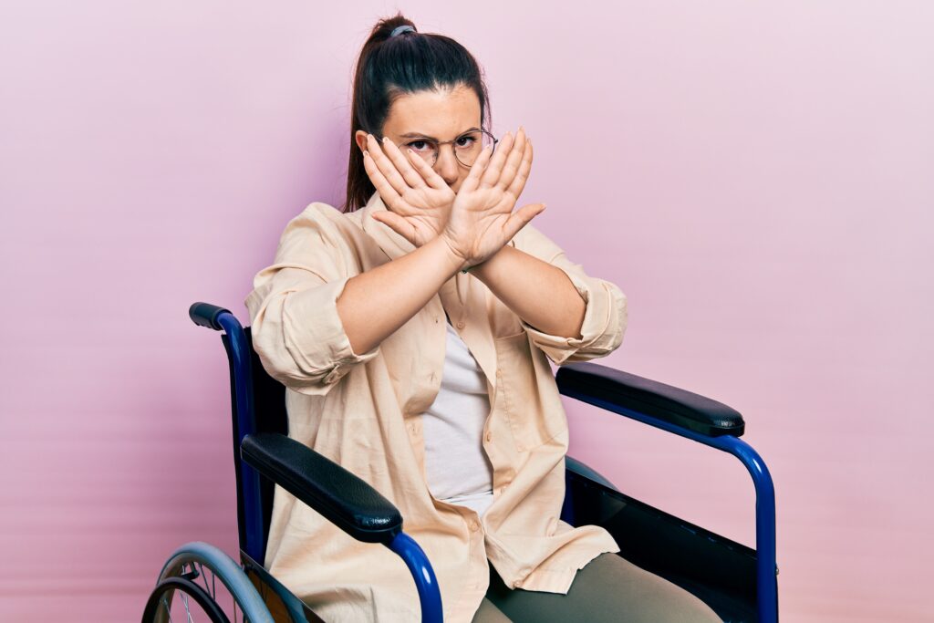 woman in wheelchair