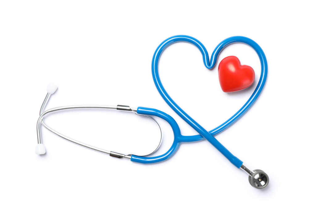 stethoscope with heart