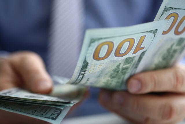 counting cash dollars